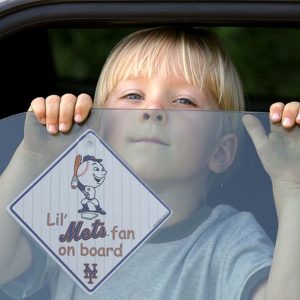 Mets Lil’ Fan On Board Car Sign