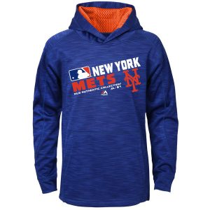 Mets Majestic Youth Authentic Collection Team Choice Streak Therma Base Hoodie