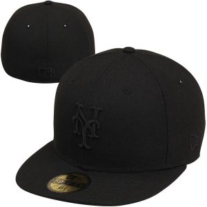 Men’s New York Mets New Era Black Tonal 59FIFTY Fitted Hat