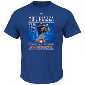 Mike Piazza New York Mets Majestic 2016 Hall of Fame Player Stat T-Shirt – Royal